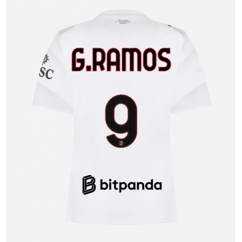 Billige Fotballdrakt AC Milan Goncalo Ramos #9 Replika Bortedrakt Dame 2026-27 Kortermet Billige Fotballdrakt AC Milan Goncalo Ramos #9 Replika Bortedrakt Dame 2026-27 Kortermet